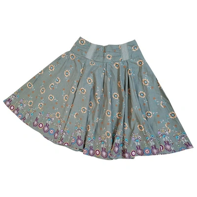 Pre-owned Maje Mid-length Skirt In Khaki