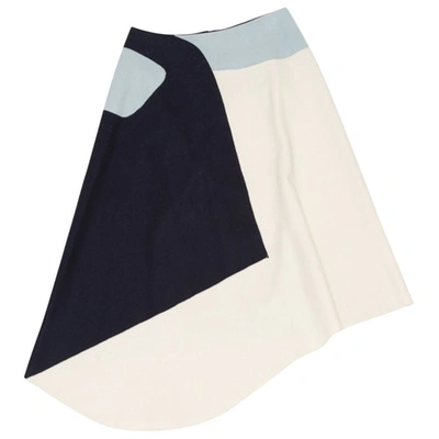 Pre-owned Tibi Wool Mid-length Skirt In Blue