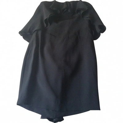Pre-owned Paul & Joe Silk Mini Dress In Black