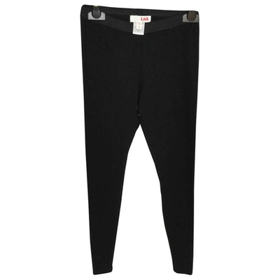 Pre-owned Lna Trousers In Black