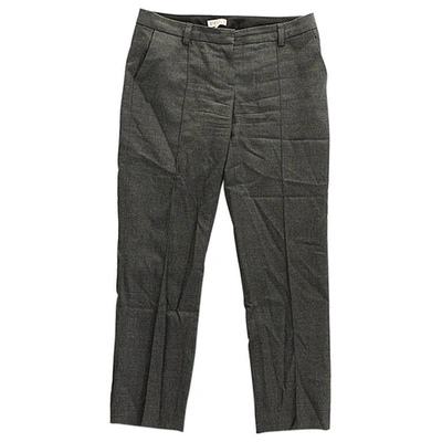 Pre-owned Claudie Pierlot Trousers In Grey