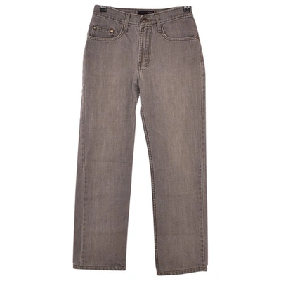 Pre-owned Just Cavalli Grey Cotton Jeans