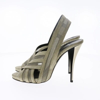 Pre-owned Pierre Hardy Leather Sandals In Metallic