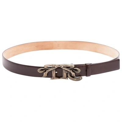 Pre-owned Roberto Cavalli Leather Belt In Brown