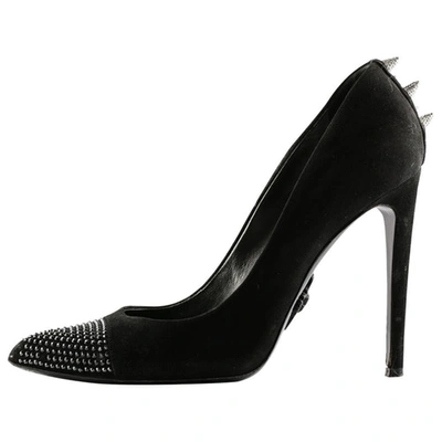 Pre-owned Philipp Plein Leather Heels In Black