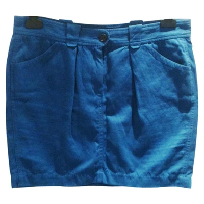 Pre-owned Isabel Marant Blue Denim - Jeans Skirt