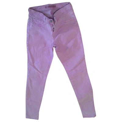 Pre-owned J Brand Slim Pants In Purple