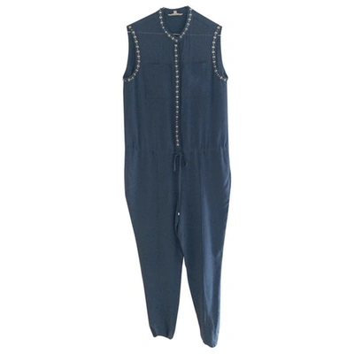 Pre-owned Rebecca Taylor Silk Jumpsuit In Blue