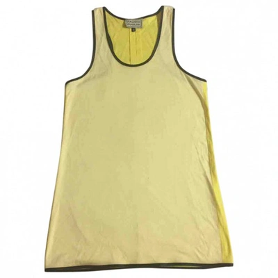 Pre-owned Fausto Puglisi Mini Dress In Yellow