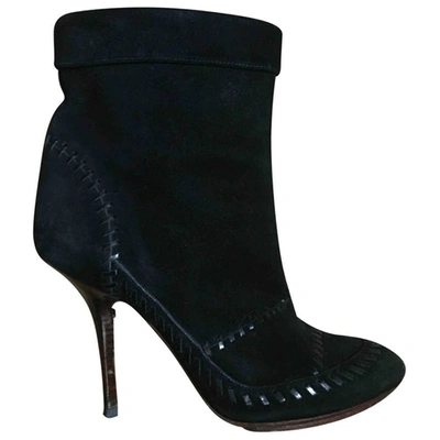 Pre-owned Emilio Pucci Ankle Boots In Black