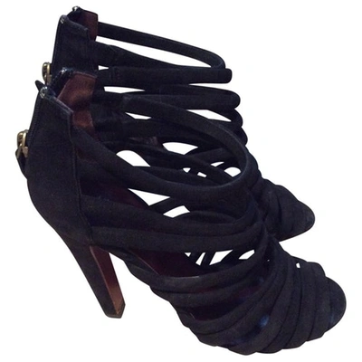 Pre-owned Michel Vivien Sandals In Black