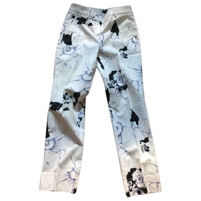 Pre-owned Slowear Straight Pants In White