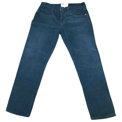 Pre-owned Current Elliott Blue Cotton Jeans