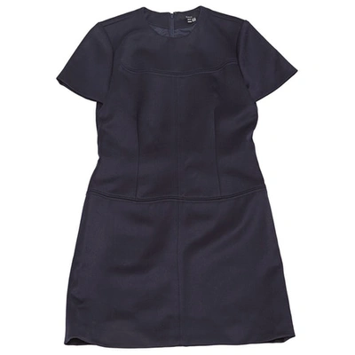 Pre-owned Raoul Wool Mid-length Dress In Navy