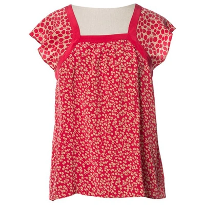 Pre-owned Marc Jacobs Silk Blouse In Red