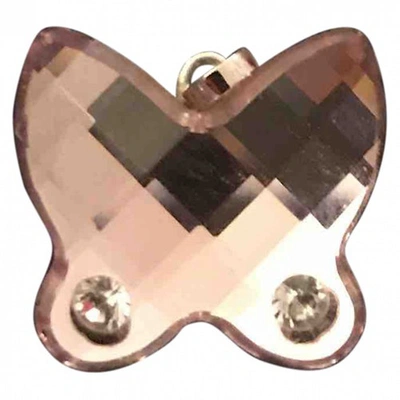 Pre-owned Swarovski Crystal Pendant In Pink