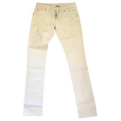 Pre-owned Pinko Beige Cotton Jeans