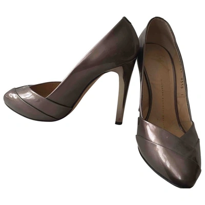 Pre-owned Giuseppe Zanotti Patent Leather Heels In Metallic
