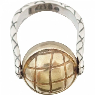 Pre-owned Bottega Veneta Silver Ring