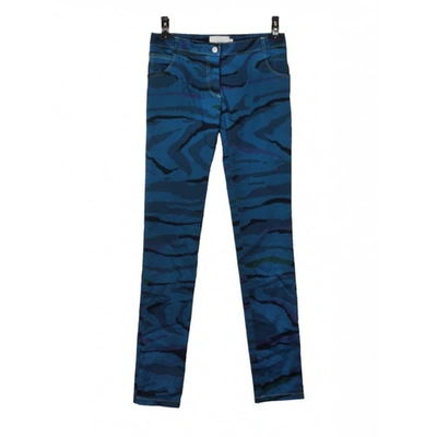 Pre-owned Preen By Thornton Bregazzi Blue Cotton - Elasthane Jeans