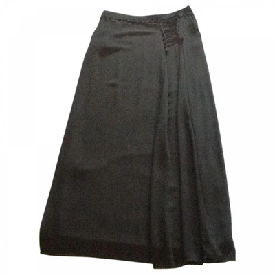 Pre-owned Comptoir Des Cotonniers Maxi Skirt In Black