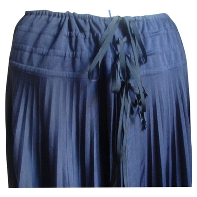 Pre-owned Claudie Pierlot Grey Wool Skirt