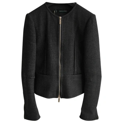 Pre-owned Dsquared2 Wool Jacket In Anthracite
