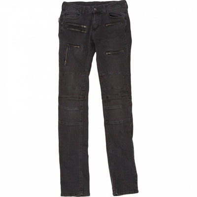 Pre-owned Zadig & Voltaire Slim Jeans In Anthracite