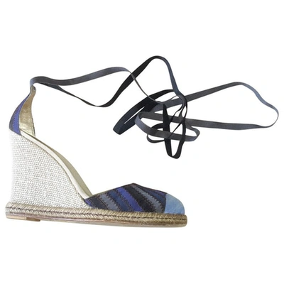 Pre-owned Marc Jacobs Cloth Sandals In Blue
