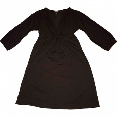 Pre-owned Donna Karan Mid-length Dress In Brown