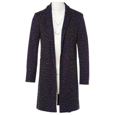 Pre-owned Christopher Kane Wool Coat In Purple