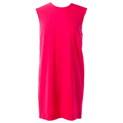 Pre-owned Christopher Kane Wool Mini Dress In Pink