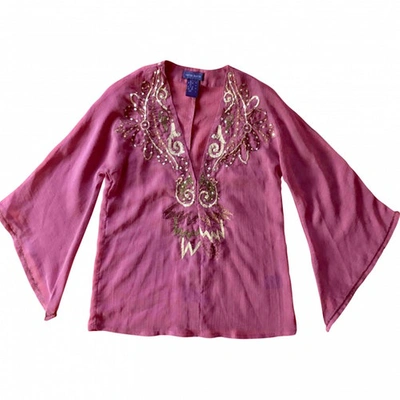 Pre-owned Antik Batik Pink Polyester Top