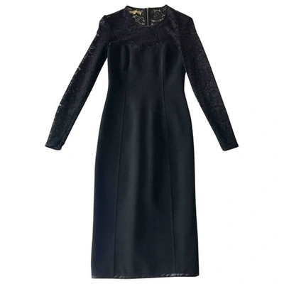 Pre-owned Michael Kors Mid-length Dress In Black