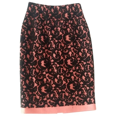 Pre-owned Msgm Wool Mid-length Skirt In Pink