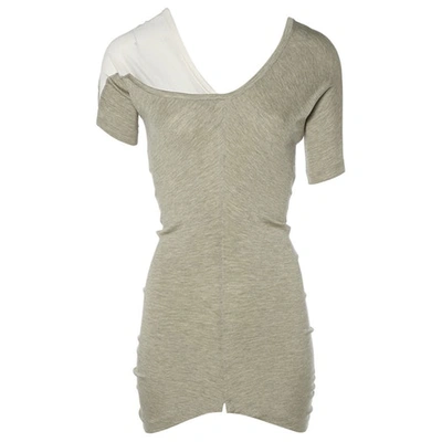 Pre-owned Marc Jacobs Silk Top In Grey