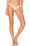 Commando Stretch Microfiber Thong In Beige