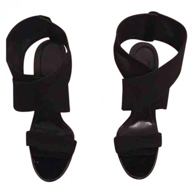 Pre-owned Burberry Sandals In Black