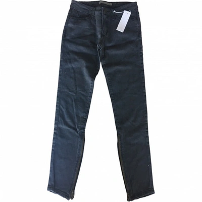 Pre-owned Superfine Slim Jeans In Grey