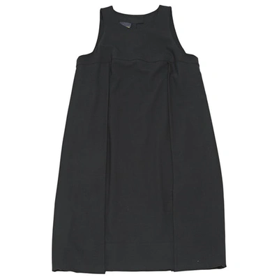 Pre-owned Fendi Wool Mid-length Dress In Black