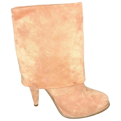 Pre-owned Opening Ceremony Ankle Boots In Orange