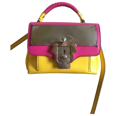 Pre-owned Paula Cademartori Leather Handbag In Yellow