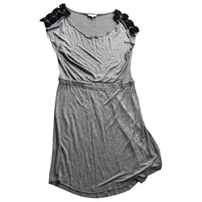 Pre-owned Claudie Pierlot Mini Dress In Grey