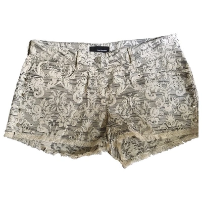 Pre-owned The Kooples Grey Synthetic Shorts