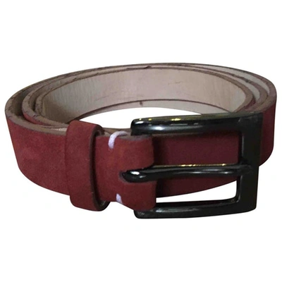 Pre-owned Paul Smith Belt In Red