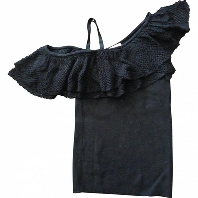Pre-owned Cacharel Silk Top In Black