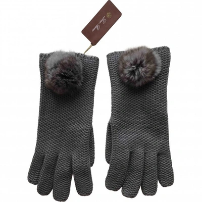 Pre-owned Loro Piana Cashmere Gloves In Anthracite