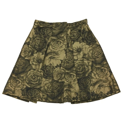 Pre-owned Chalayan Mini Skirt In Khaki