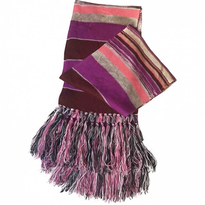 Pre-owned Missoni Wool Scarf In Multicolour