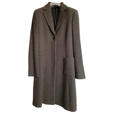 Pre-owned Ballantyne Wool Coat In Ecru